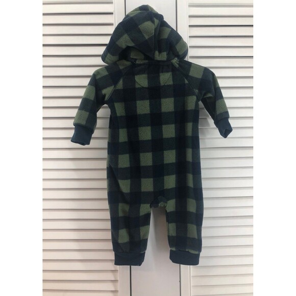 7 for all mankind size 3-6 M fleece zip up one piece romper - Picture 4 of 5